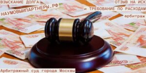 Отзыв на иск арбитражный, требования по судебным расходам